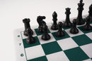 Super Staunton Quadruple Weighted Chess Set, Mousepad Chess Board and Drawstring Bag