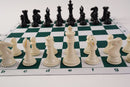 Super Staunton Quadruple Weighted Chess Set, Mousepad Chess Board and Drawstring Bag