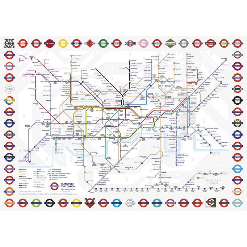 London Tube Map - 500 Piece Jigsaw Puzzle