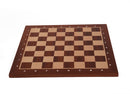 Tournament Mahogany & Maple Chess Board with Algebraic Notation (TOUR-2)