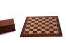 Tournament Mahogany & Maple Chess Board with Algebraic Notation (TOUR-2)
