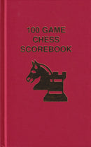 100 Game Chess Scorebook - Hardback - Red
