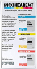 Incohearent - An adult party game that will get you talking