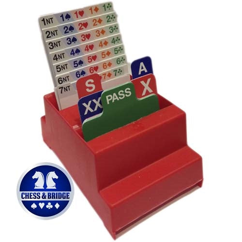 Standard Bridge Bidding Boxes - Set of 4 with Bidding Cards