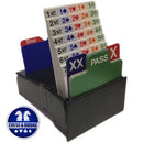 Bid Buddy - Set of 4 Bridge Bidding Boxes with Bidding Cards - Black