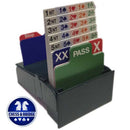 Bid Buddy - Set of 4 Bridge Bidding Boxes with Bidding Cards - Green