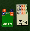 Bridge Bidding Cards: Single Set (Right or Left Handed)