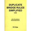 Duplicate Bridge Rules Simplified (2008) - John Rumbelow and David Stevenson