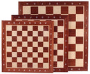 Regular Sapele and Sycamore Chess Board with Algebraic Notation (REG 2)