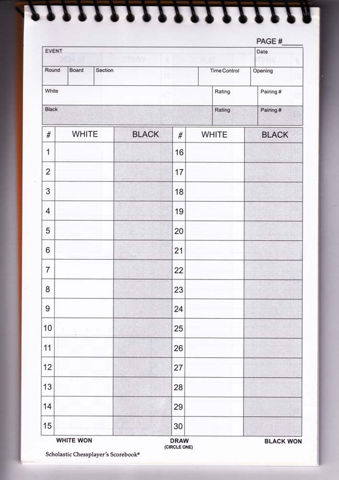 50 Game Chess Scorebook - Ringbound 50-game-chess-scorebook-ringbound