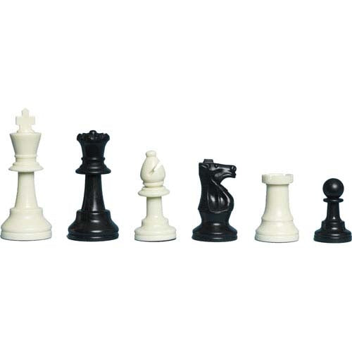 Plastic Gambit Chess Set, Folding Board and Drawstring Bag