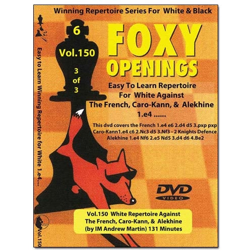 Foxy 150: White Repertoire Against The French, Caro-Kann & Alekhine - Andrew Martin (DVD)