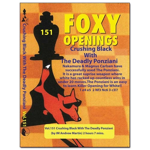 Foxy 151: Crushing Black With The Deadly Ponziani - Andrew Martin (DVD)