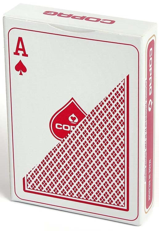 Copag 100% Plastic Playing Cards - Regular Index (Red)