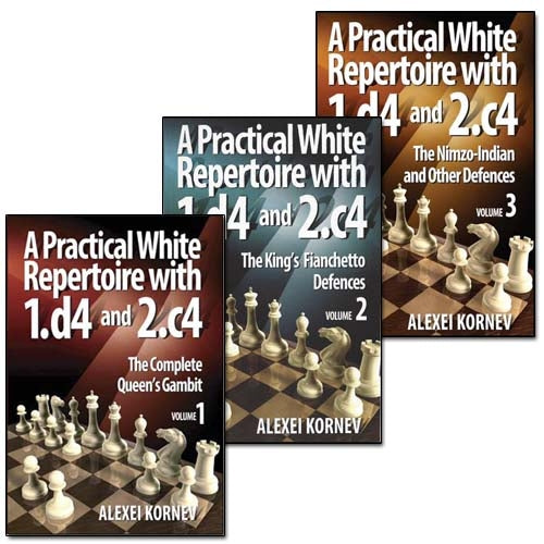 A Practical White Repertoire with 1.d4 and 2.c4 Volume 1, 2 and 3 - Alexei Kornev