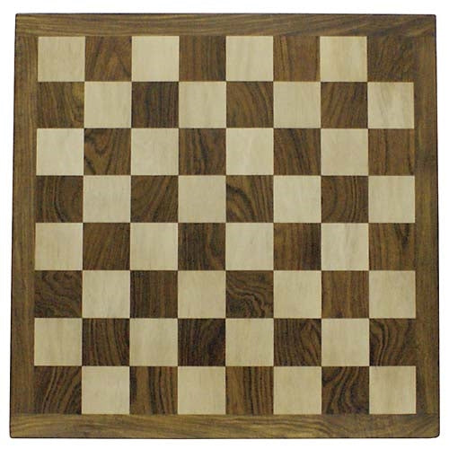 Solid Wood Sheesham and Maple Chess Board (Square Edged)