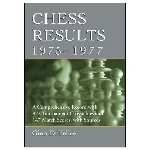 Chess Results 1975–1977 - Gino Di Felice (Paperback)