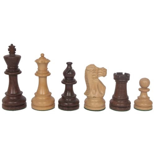 Traditional Staunton Acacia Chess Pieces 3.75" King