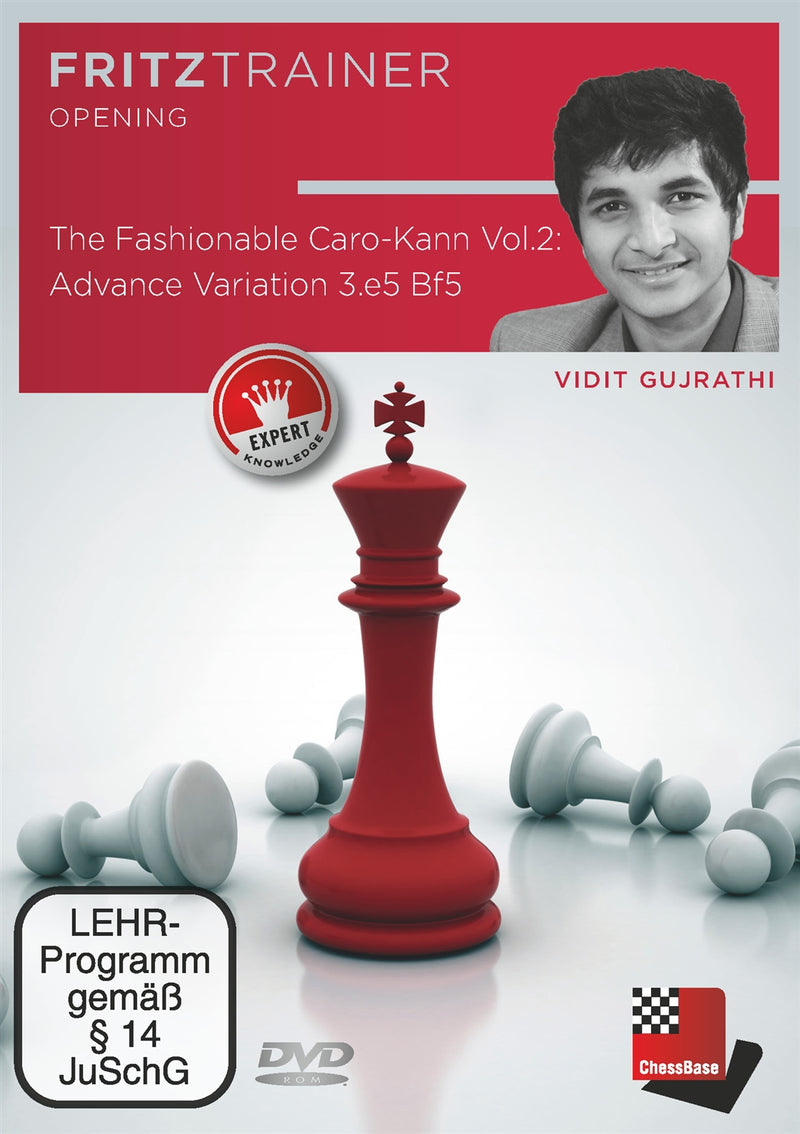 The Fashionable Caro-Kann Vol. 2: Advance Variation 3.e5 Bf5 - Vidit Gujrathi (PC-DVD)