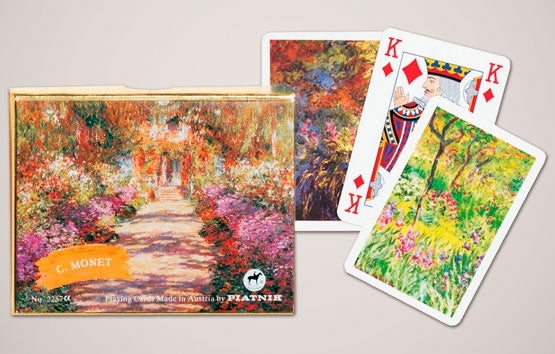 Double Deck Decorative Playing Cards - Monet Gardens at Giverny