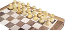Smyslov Wooden Folding Magnetic Travel Chess Set (7''x 3.5")