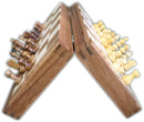 Alekhine Wooden Folding Magnetic Travel Chess Set (10'' x 5")