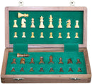 Alekhine Wooden Folding Magnetic Travel Chess Set (10'' x 5")