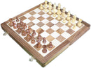 Fischer Wooden Folding Magnetic Travel Chess Set (14'' x 7")