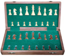 Fischer Wooden Folding Magnetic Travel Chess Set (14'' x 7")