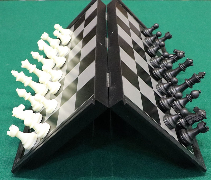 Folding Magnetic Plastic Chess Set - Small