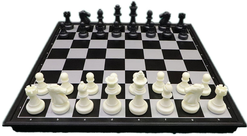 Folding Magnetic Plastic Chess Set - Medium