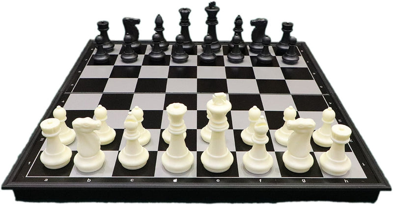 Folding Magnetic Plastic Chess Set - Large