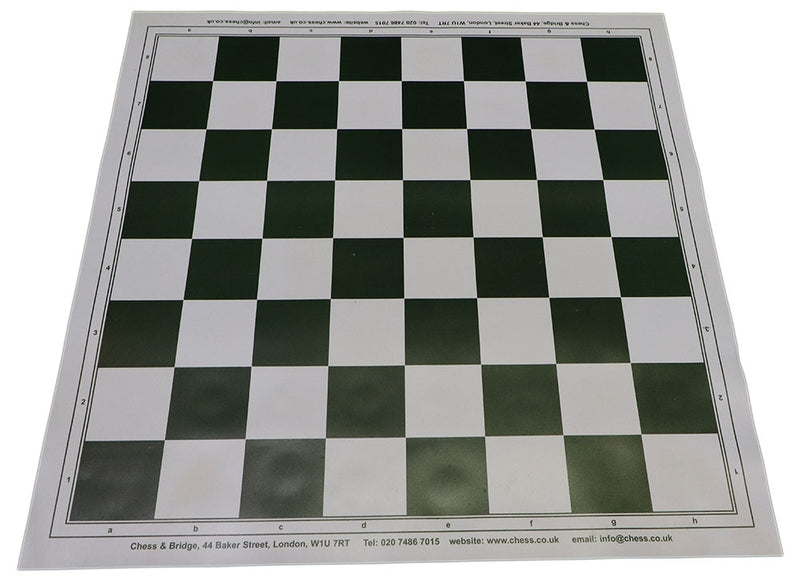 Tournament Chess Set Box (Plastic Gambit Pieces, Roll-Mat, Magnetic Clasp Box)