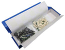 Tournament Chess Set Box (Plastic Gambit Pieces, Roll-Mat, Magnetic Clasp Box)