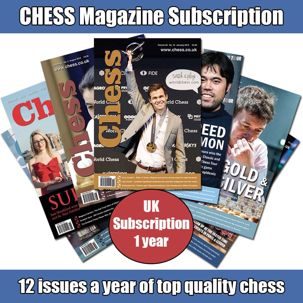 CHESS Magazine Subscription 1 Year - UK (12 issues)