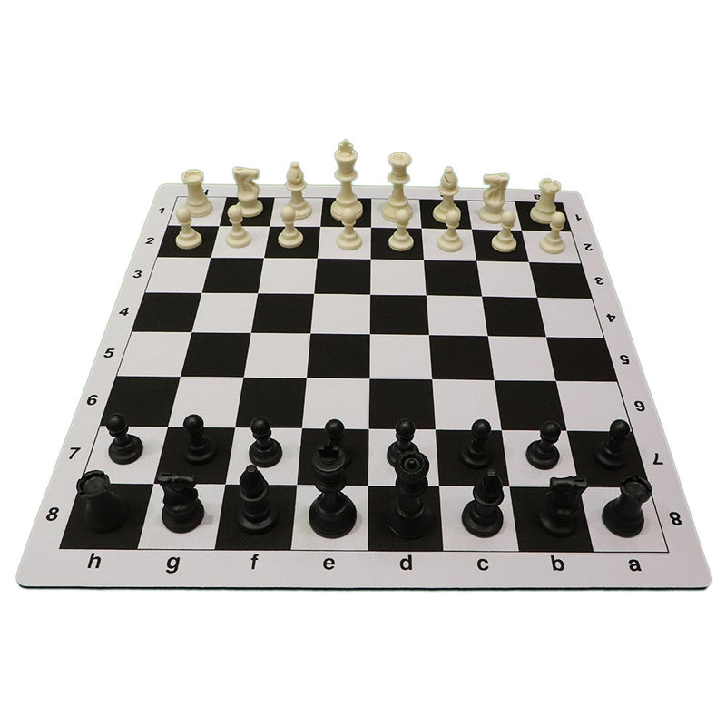 Plastic Gambit Chess Set, Mousepad Chess Mat and Tournament Box