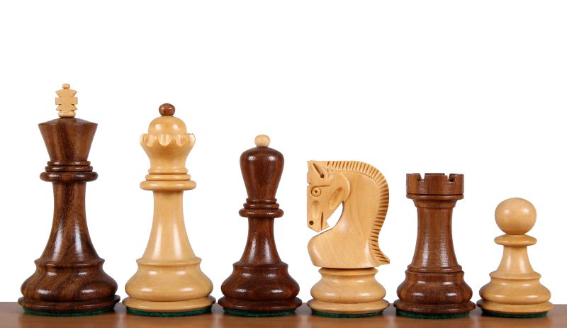 Zagreb Acacia Chess Pieces 3.75" King