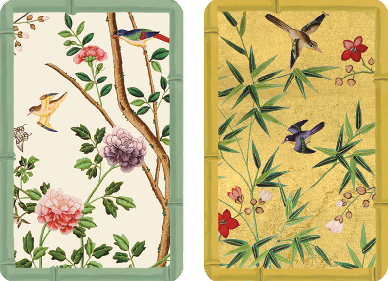 Caspari Double Deck Playing Cards - Chinese Wallpaper