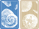 Caspari Double Deck Playing Cards - Shells