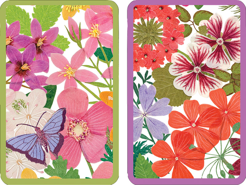 Caspari Double Deck Playing Cards - Halsted Floral