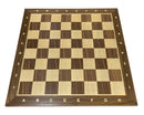 Standard Walnut and Maple Chess Board with Algebraic Notation (ST2)