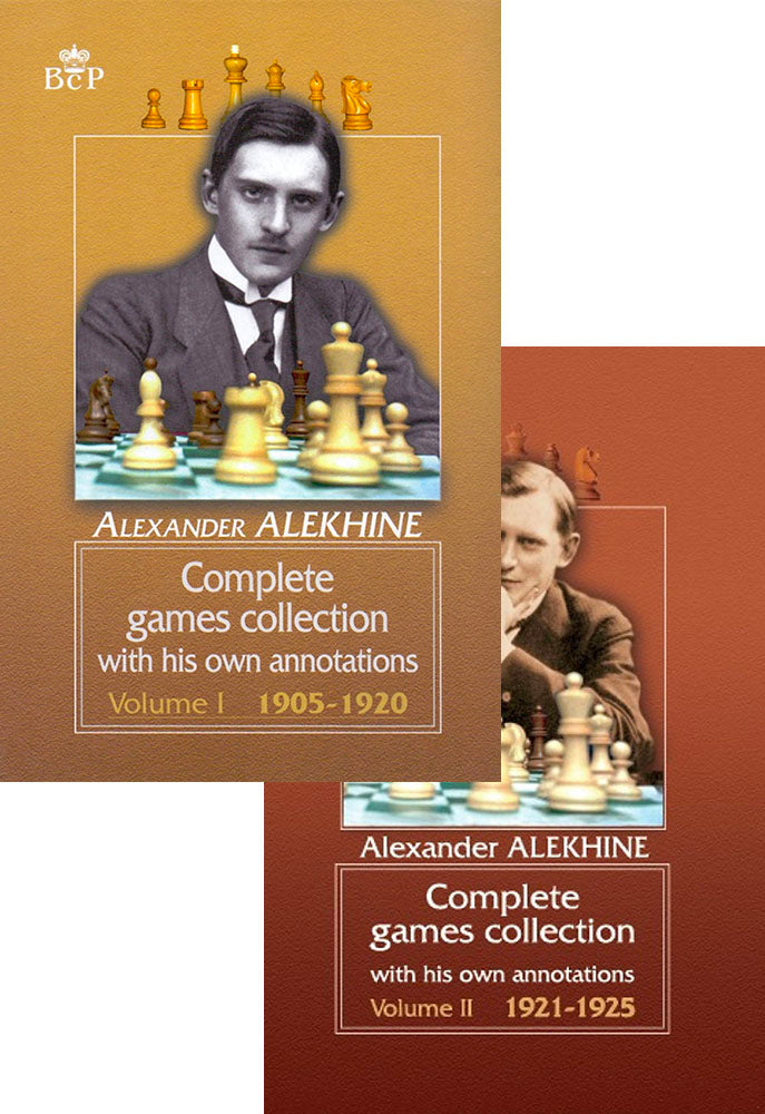 Alexander Alekhine: Complete Games Collection Volume 1 and 2 (2 books)