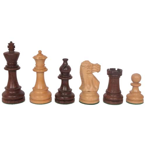 Traditional Staunton Acacia Chess Pieces 3" King