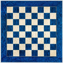 High Gloss Blue Ash Burl and White Erable Chess Board