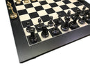 Brass Staunton Chess Combination (Brass Set, Superior A Board, Fitted Box)