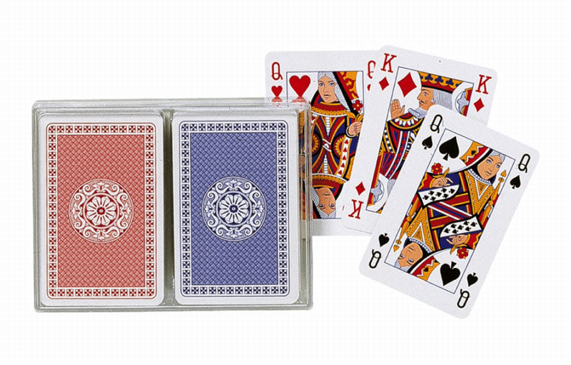 Classic Playing Cards Double Deck in Clear Case