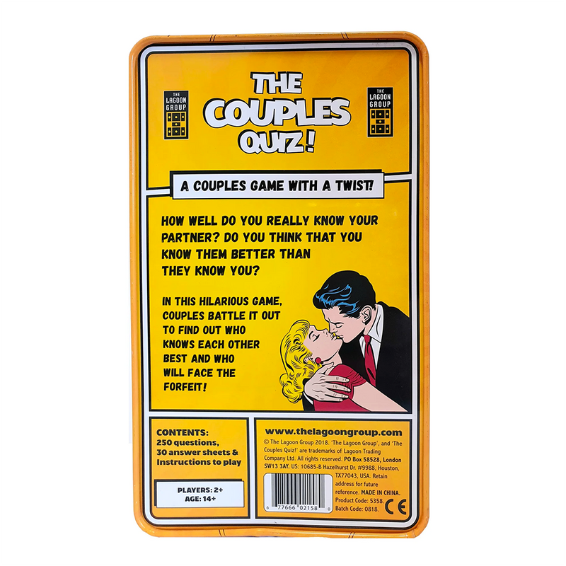 The Couples Quiz - The Hilarious Game for Competitive Couples