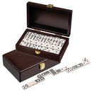 Double 9 Dominoes in Wooden Gift Box