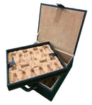 Deluxe Leatherette Fitted Tray Chess Box