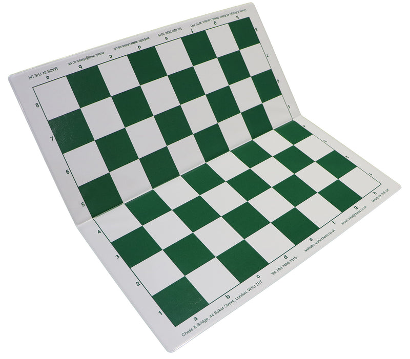 Plastic Weighted Gambit Chess Set, Folding Board and Drawstring Bag